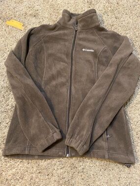 Columbia Brown Full-Zip Fleece Jacket